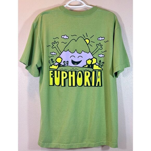 NWOT Hikerdelic Happy Mountain Euphoria Short Sleeve Men’s Relaxed T-Shirt Large - Picture 3 of 10